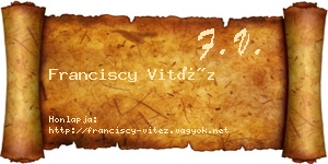 Franciscy Vitéz névjegykártya